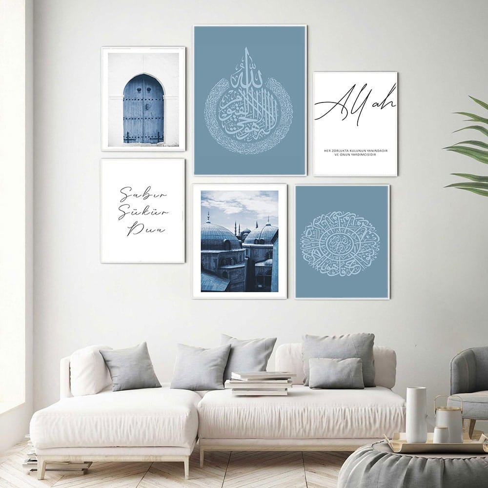 Poster Istanbul Sultan Ahmet Moschee · Blaue Moschee · Wandbilder Wohnzimmer & Schlafzimmer · Deko Print Bilder · ohne Rahmen