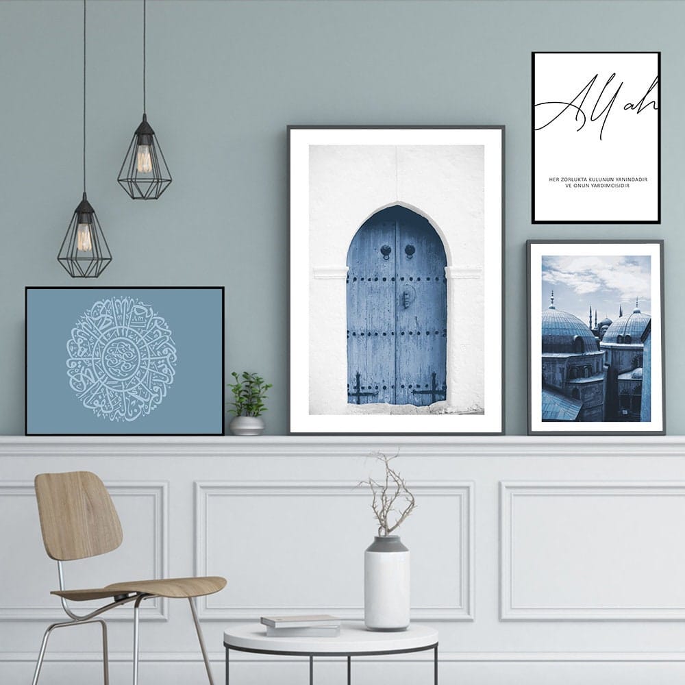 Poster Istanbul Sultan Ahmet Moschee · Blaue Moschee · Wandbilder Wohnzimmer & Schlafzimmer · Deko Print Bilder · ohne Rahmen