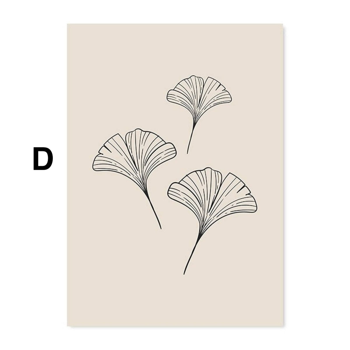 Poster Monstera Blätter und Pflanzen Blätter Abstrakt Boho als Deko Print ohne Rahmen