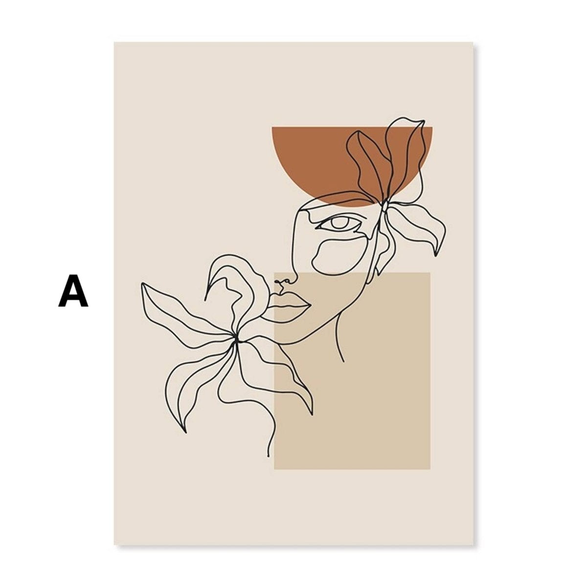 Poster Monstera Blätter und Pflanzen Blätter Abstrakt Boho als Deko Print ohne Rahmen