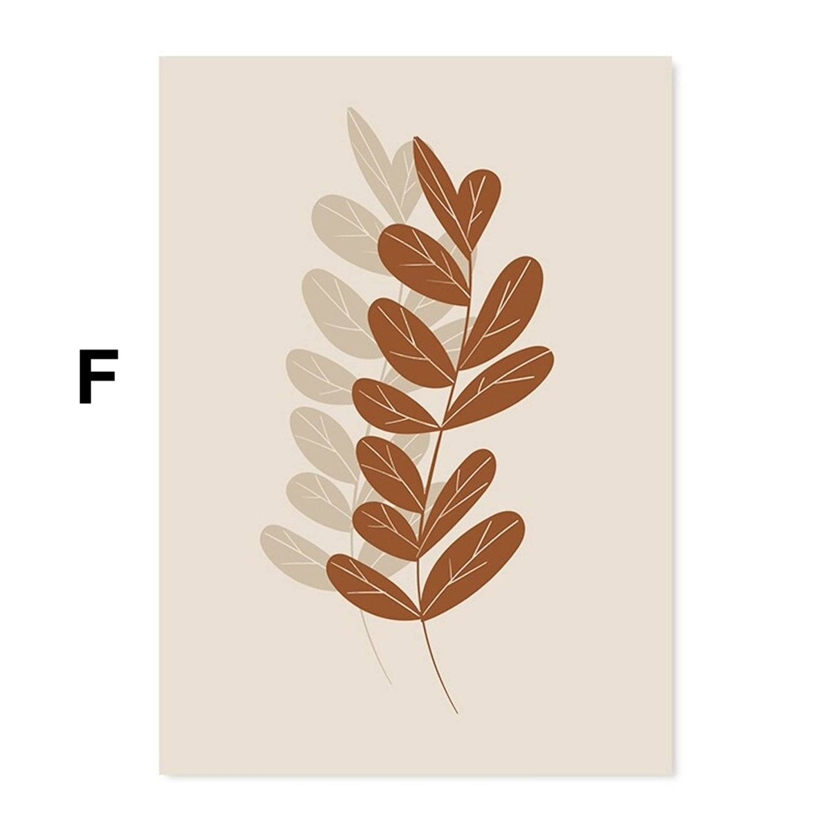 Poster Monstera Blätter und Pflanzen Blätter Abstrakt Boho als Deko Print ohne Rahmen